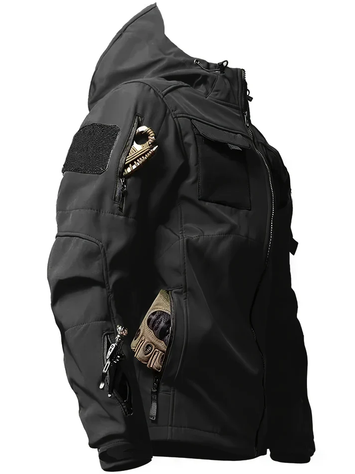 Jackor i taktisk design med huva för aktiva män