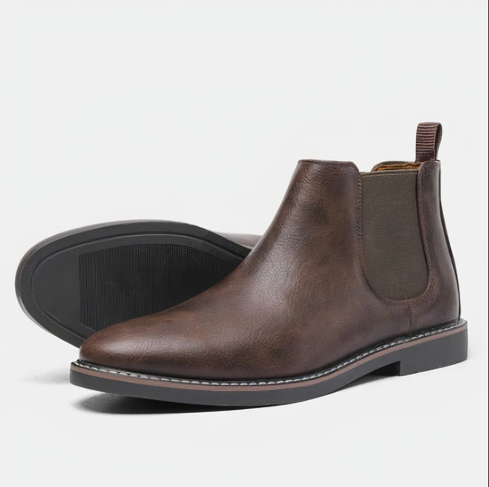 Fina läderskor i stilren design för herrar