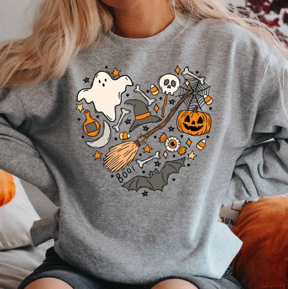 Emese – halloween sweatshirt med chica vibbar motiv för kvinnor