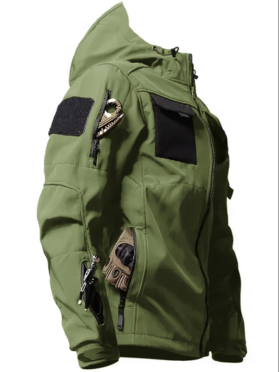 Jackor i taktisk design med huva för aktiva män