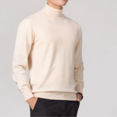 Tiefmes | elegant turtleneck-jumper herr | klassisk stickad jumper