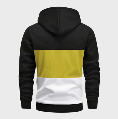 Luvtröja med färgblock för män