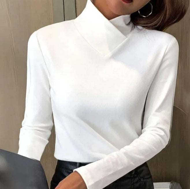 Chloe -enkel, feminin, elegant t-shirt