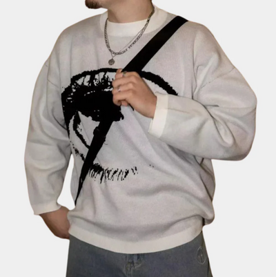 Nayeli – trendig tröja med ögontryck för män