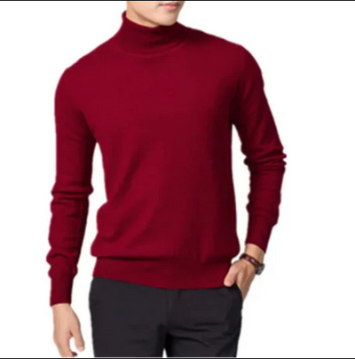 Tiefmes | elegant turtleneck-jumper herr | klassisk stickad jumper