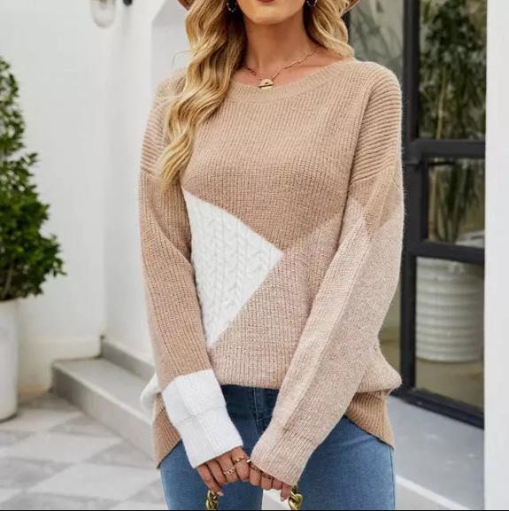 Flerfärgad sweatshirt för kvinnor - Amosena
