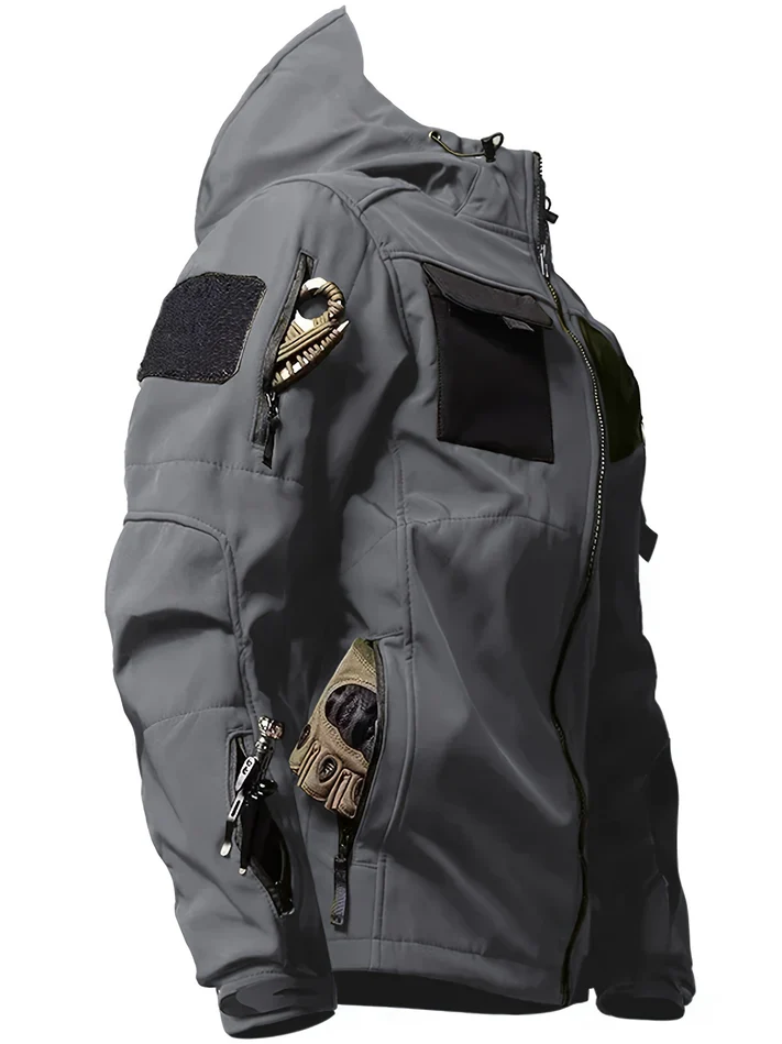 Jackor i taktisk design med huva för aktiva män