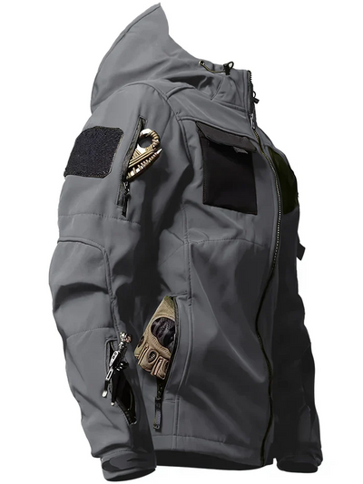 Jackor i taktisk design med huva för aktiva män