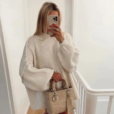 Löst sittande jumper för avslappnad look för kvinnor