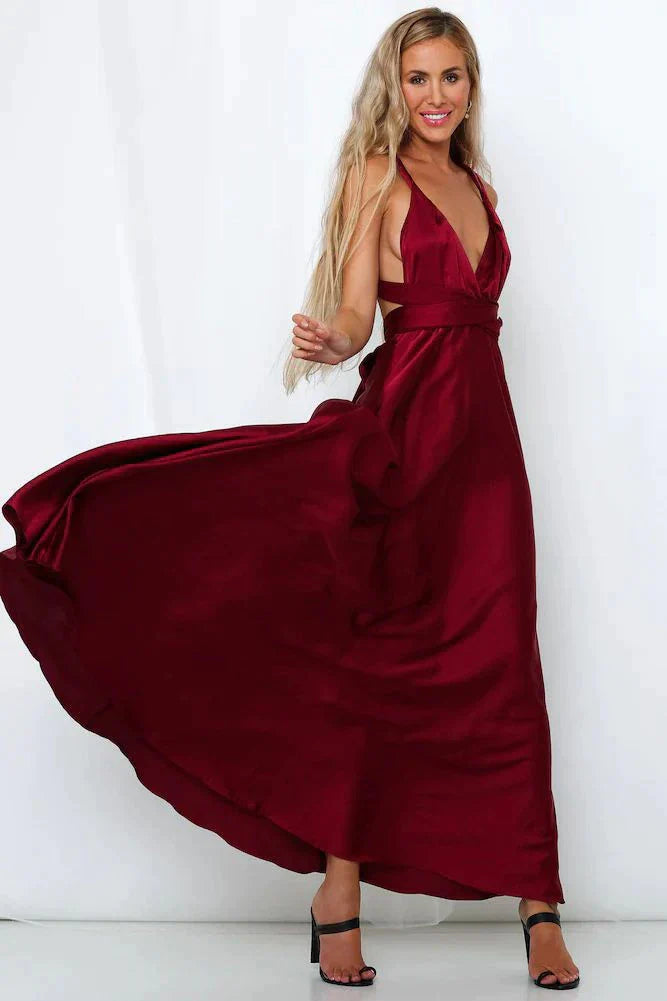 Raven - elegant sommarklänning i satin