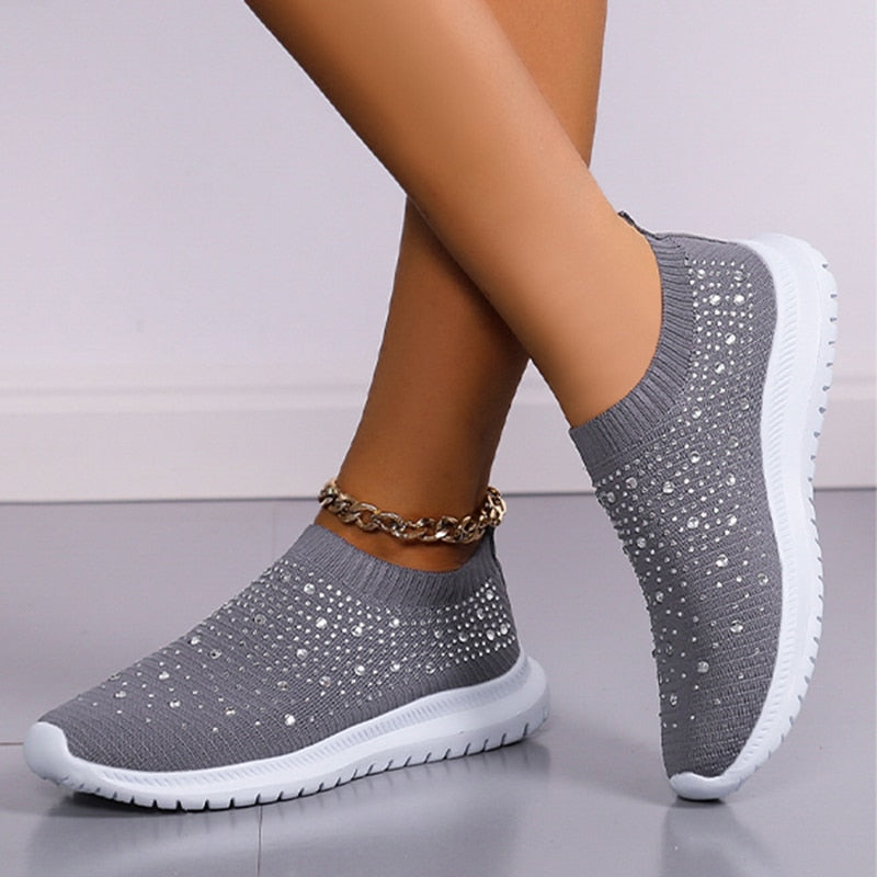 Rosalia - Slip-On Sko med Strassdekoration
