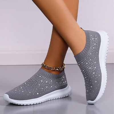 Rosalia - Slip-On Sko med Strassdekoration