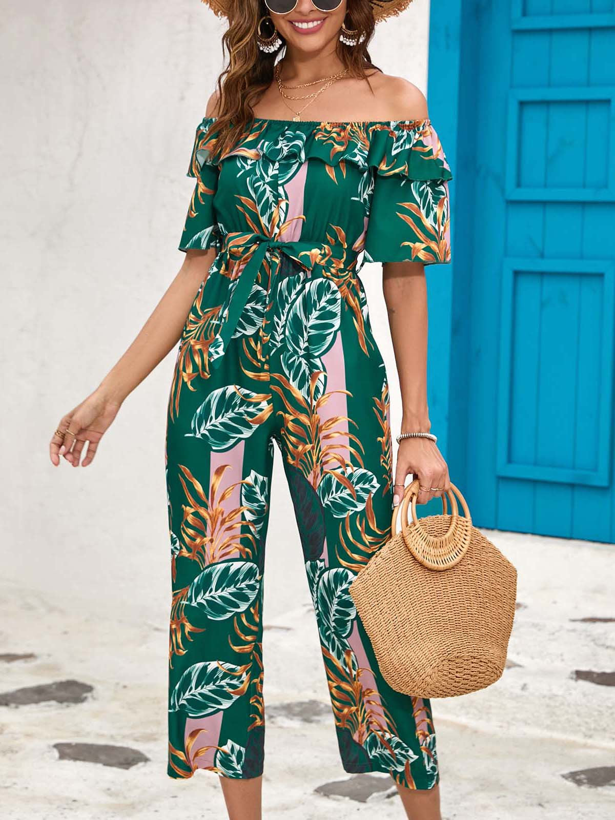 Nell - Kvinnor off Shoulder Jumpsuit