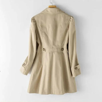 Elegante trenchcoat-jacka med snyggt snitt för värdar och vinter