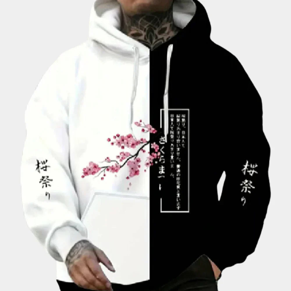 Bradley -casual tryckt hoodie för män