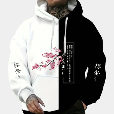 Bradley -casual tryckt hoodie för män