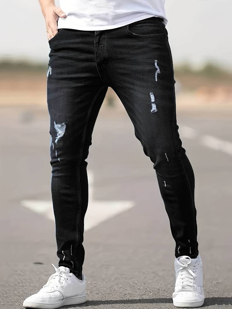 Bennett slitna jeans för män