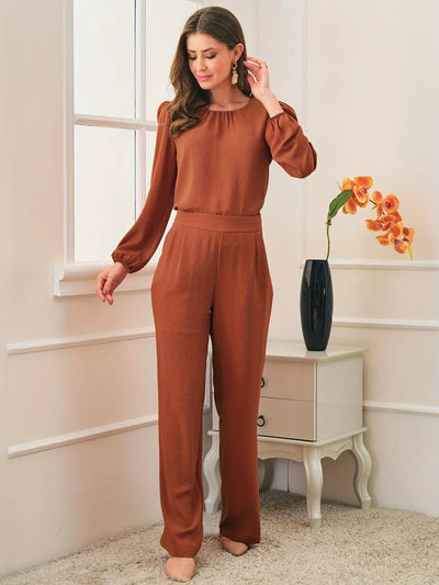 Ross - Kvinnor Casual Blus & Byxor Set