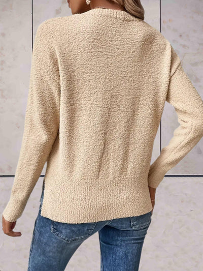 Madison - Damens Teddy Crew Neck-tröja