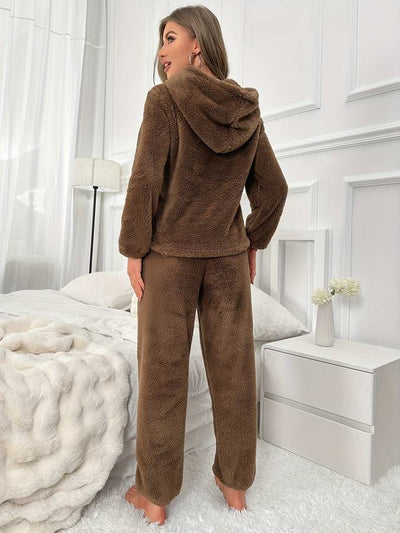 Juliana - Bekväm Brun Kvinnor Kostym Set