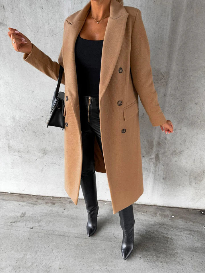Vinterkappa för kvinnor med lapels - värme med en fashionabel touch