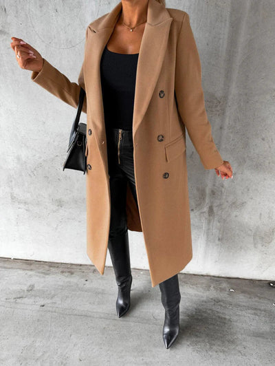 Vinterkappa för kvinnor med lapels - värme med en fashionabel touch