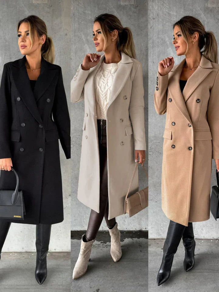 Vinterkappa för kvinnor med lapels - värme med en fashionabel touch