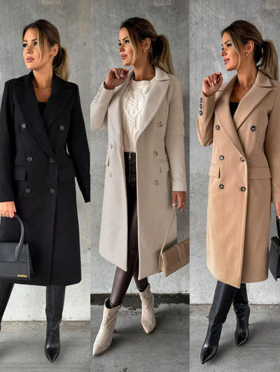 Vinterkappa för kvinnor med lapels - värme med en fashionabel touch