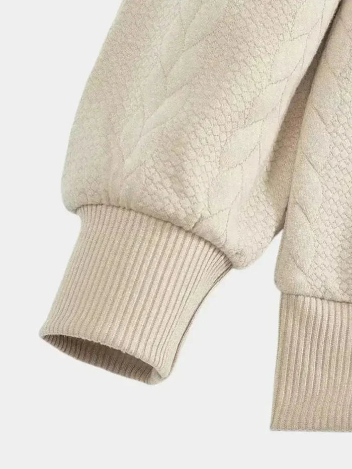 Dirk – klassisk tröja med kvarts dragkedja och ståkrage