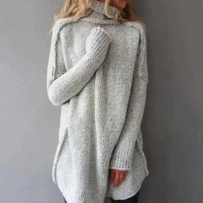 Lyxig turtleneck-tröja – sevyn