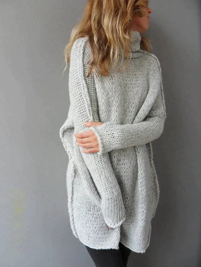 Lyxig turtleneck-tröja – sevyn