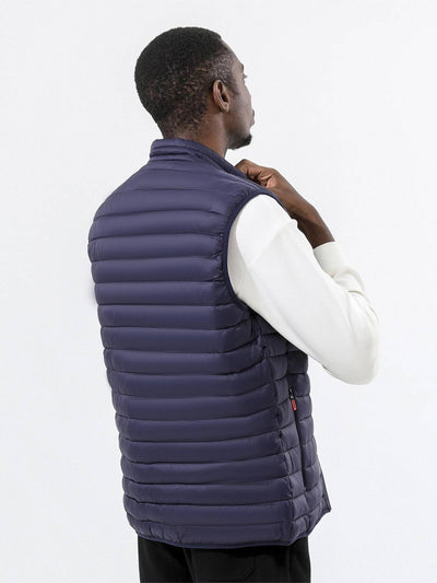 Bodywarmer med hög krage