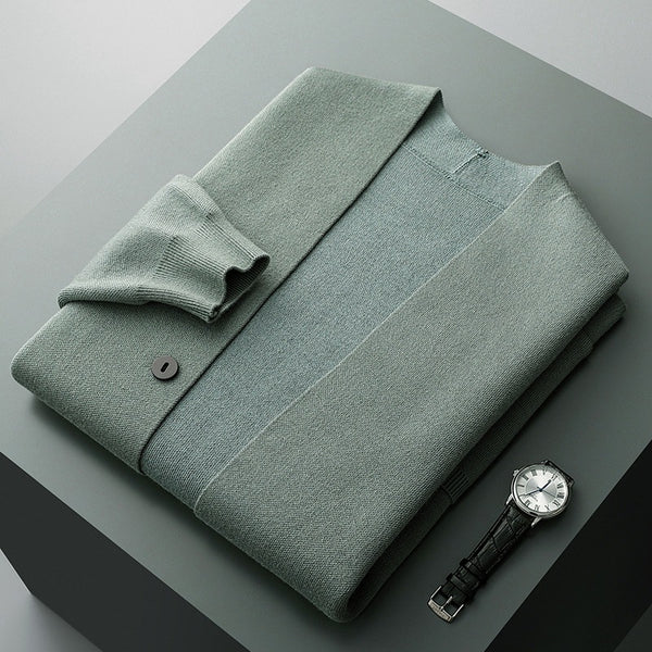 Gerhard – modern stickad kofta med knappslå