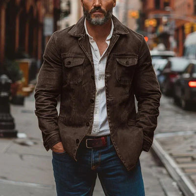 Harald – snygg skinnjacka i modern vintage-look