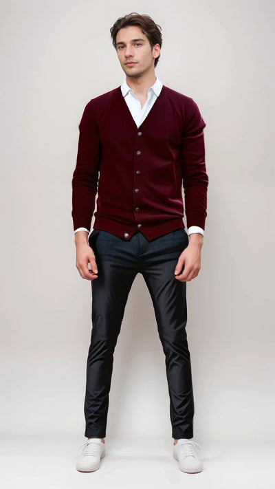 Stefan comfort herrkofta – mjuk stickad för vardagsbruk