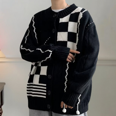 Keion – randig kofta för män