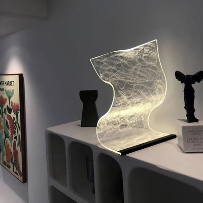 Acryllux | elegant led bordlampe med moderne design
