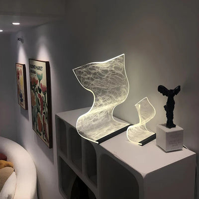 Acryllux | elegant led bordlampe med moderne design