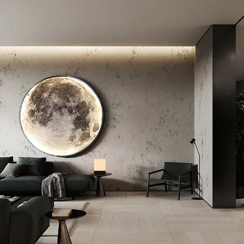 3D Led måne- eller jordloft- eller væglampe