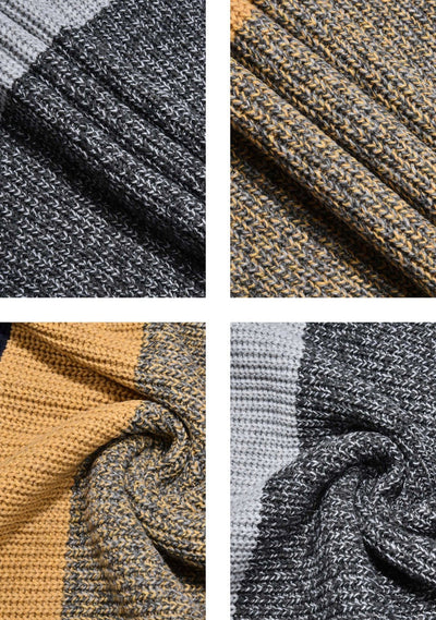 Norbert – modern finstickad tröja i färgblocksdesign