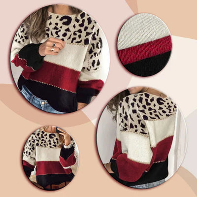 Janssen – elegant tröja med leopardtryck