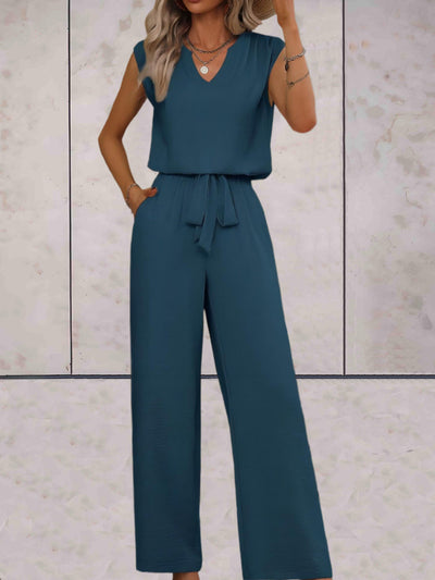 Veronica - Kvinnor Blus & Vida Byxor Set
