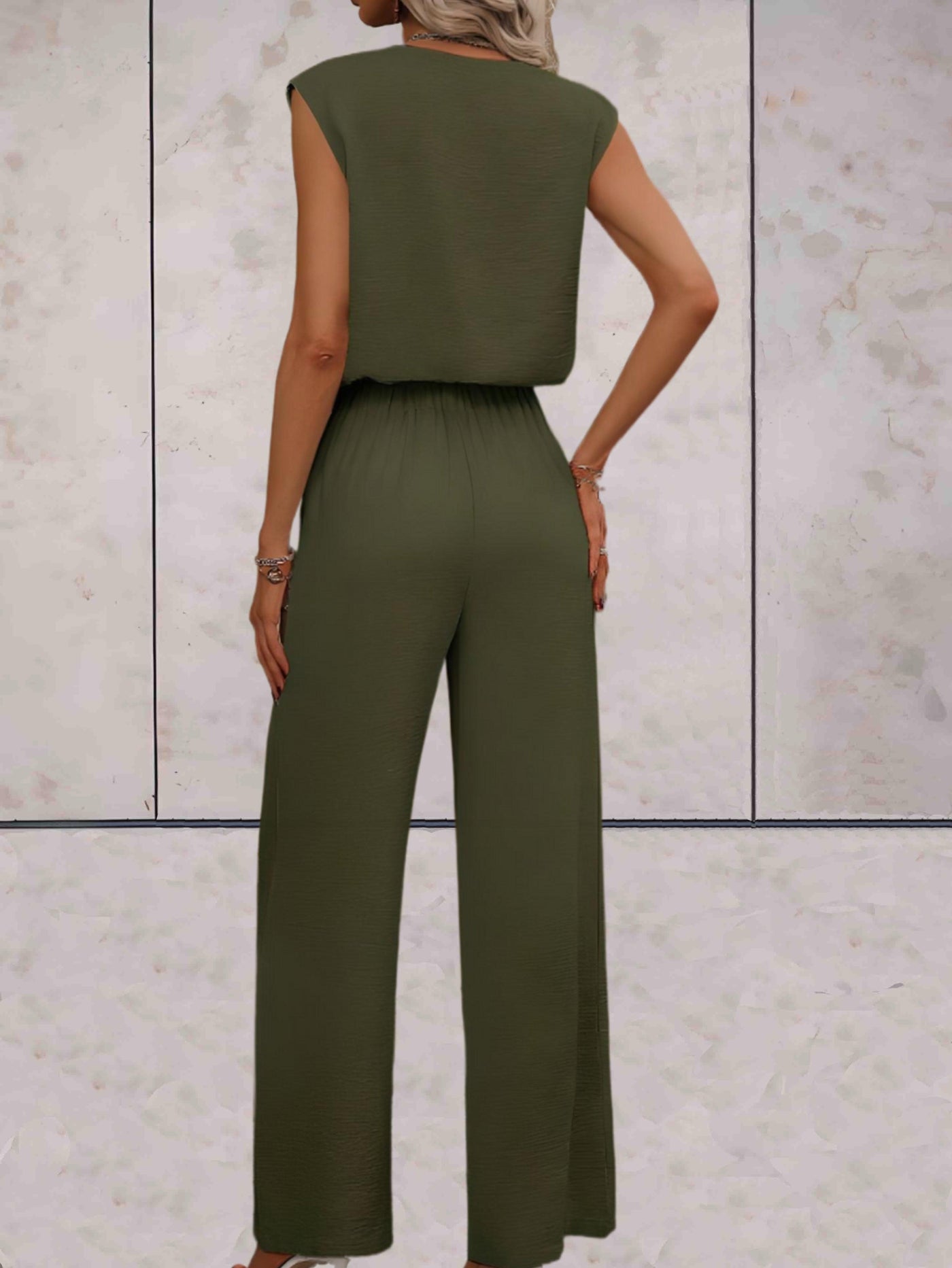 Veronica - Kvinnor Blus & Vida Byxor Set