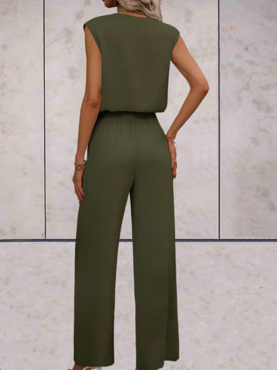 Veronica - Kvinnor Blus & Vida Byxor Set