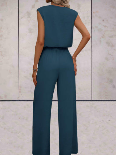 Veronica - Kvinnor Blus & Vida Byxor Set