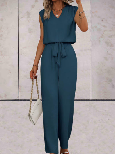 Veronica - Kvinnor Blus & Vida Byxor Set