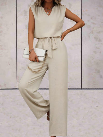 Veronica - Kvinnor Blus & Vida Byxor Set