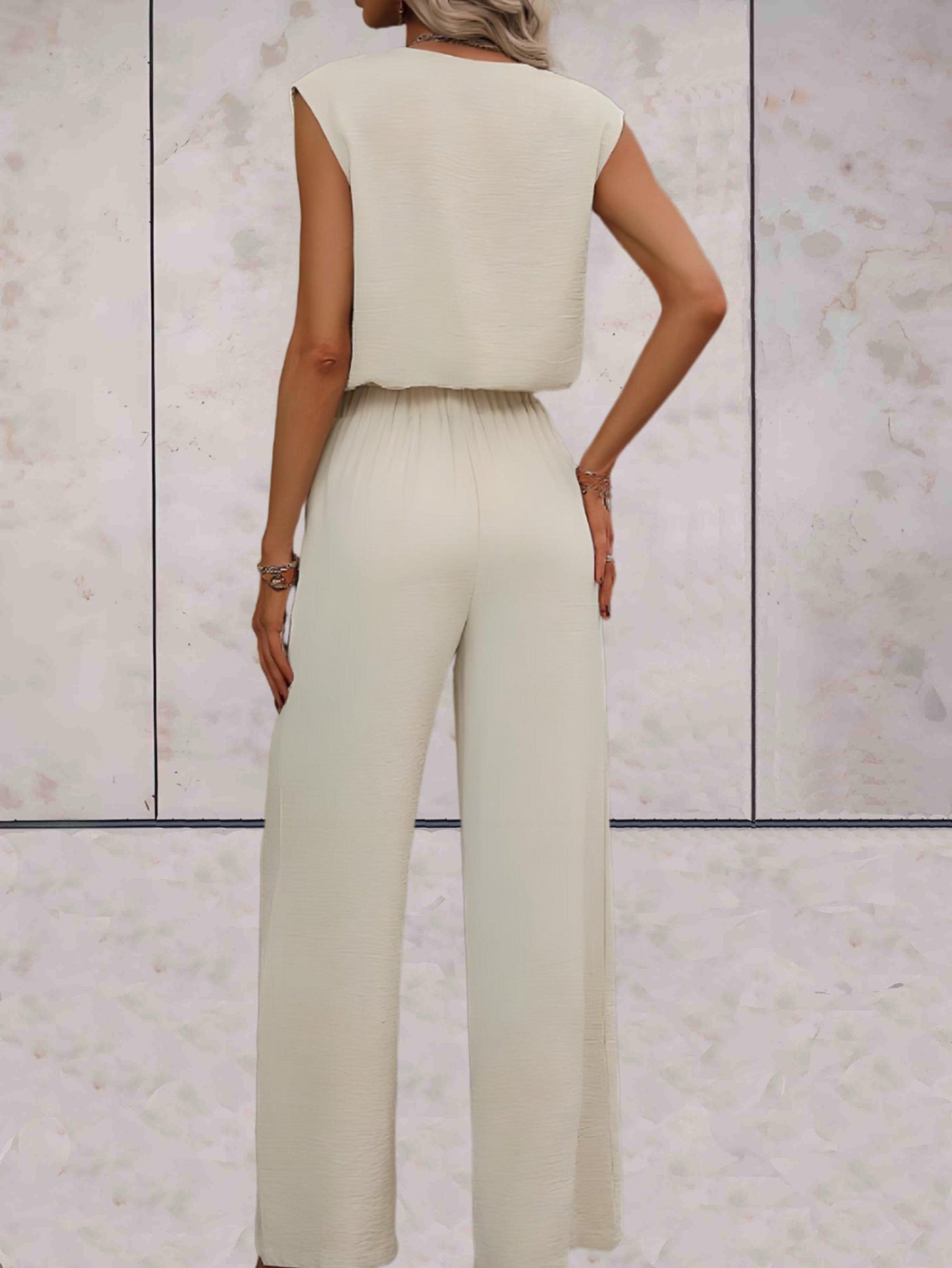 Veronica - Kvinnor Blus & Vida Byxor Set