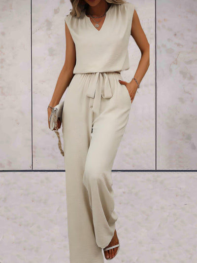 Veronica - Kvinnor Blus & Vida Byxor Set