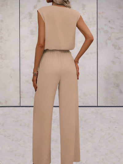 Veronica - Kvinnor Blus & Vida Byxor Set